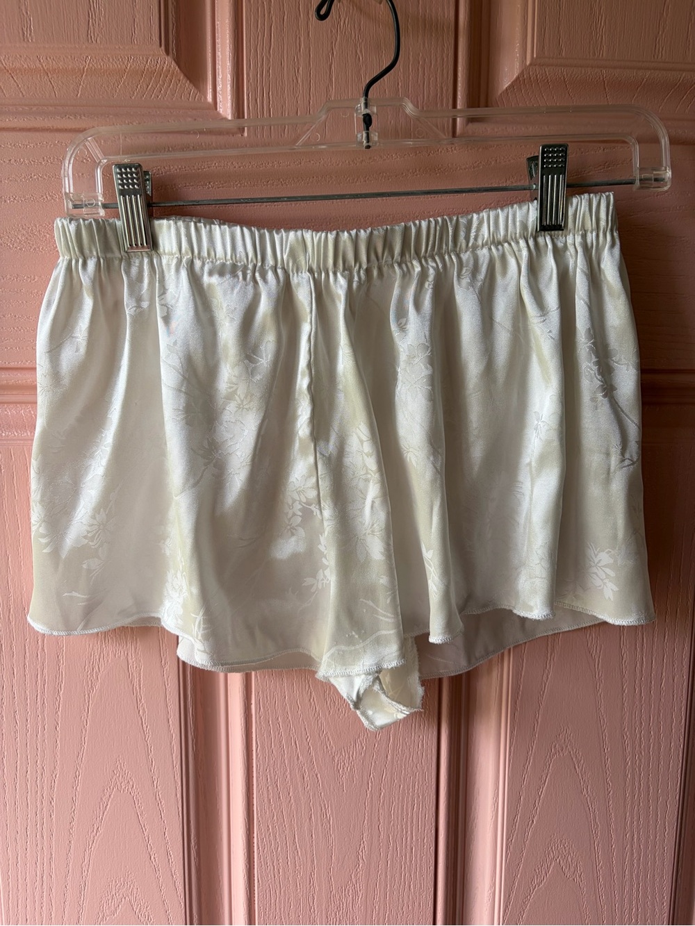 Vintage Ivory Floral Lace-Trim Chemise - Picture 4 of 10